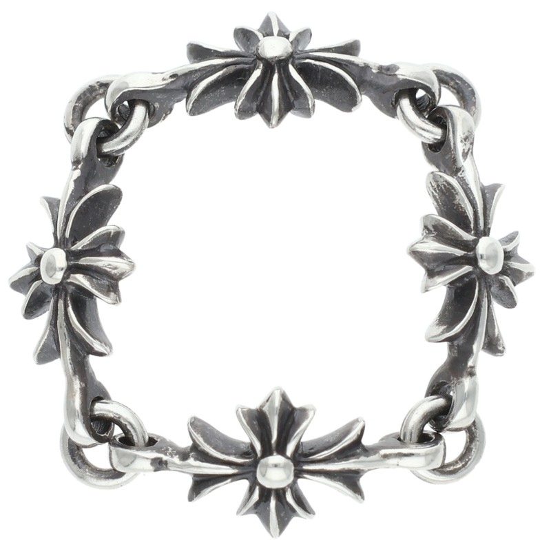 Chrome Hearts RING TNY E CH PLS Silver Ring Size US 6.5