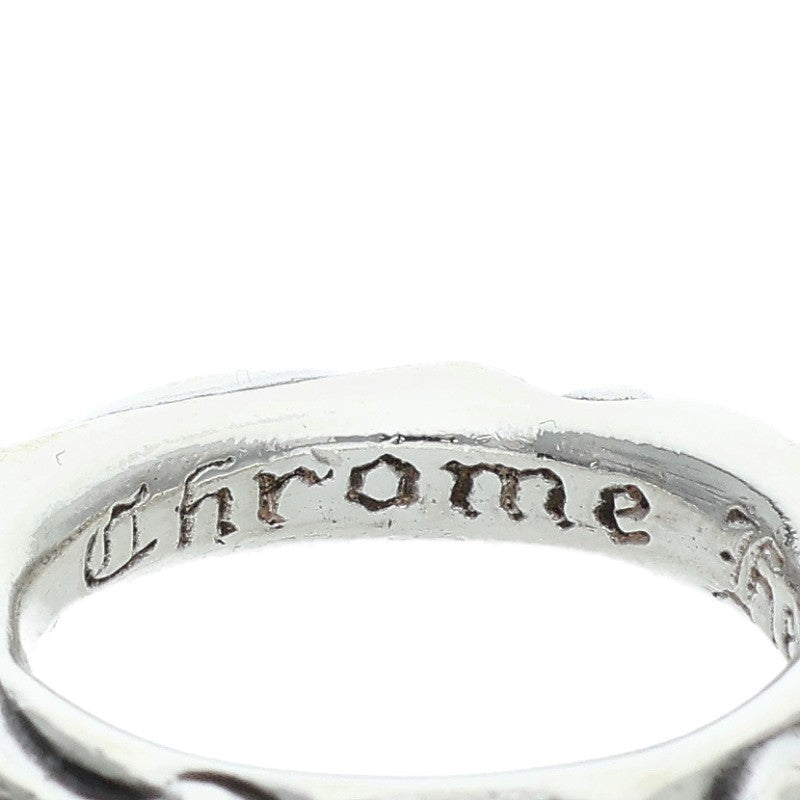 Chrome Hearts SCRL BAND 925 Silver Ring Size ONE SIZE
