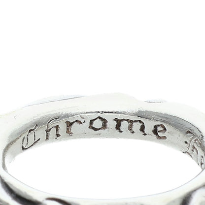 Chrome Hearts SCRL BAND 925 Silver Ring Size ONE SIZE