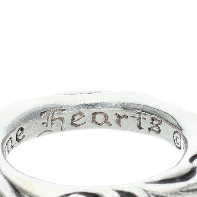 Chrome Hearts SCRL BAND 925 Silver Ring Size ONE SIZE