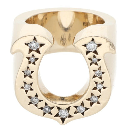 TENDERLOIN 8K After Diamond Horseshoe Ring Size ONE SIZE