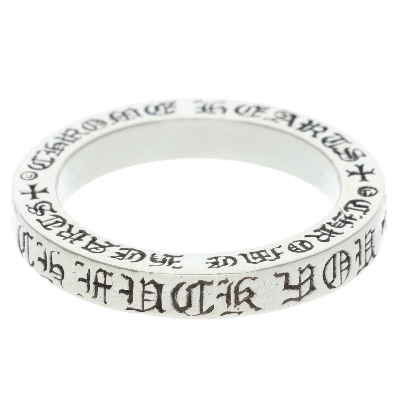 Chrome Hearts 3mm Spacer FUCKYOU Silver Ring Size 16.5