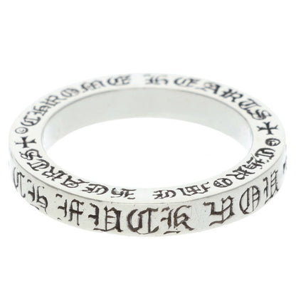 Chrome Hearts 3mm Spacer FUCKYOU Silver Ring Size 16.5