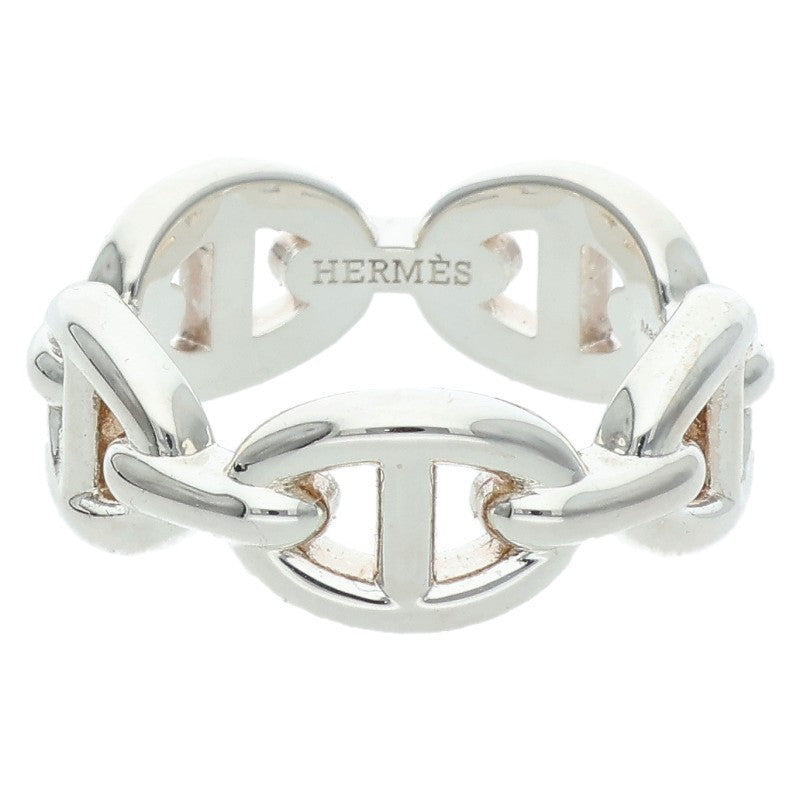 HERMES Chaine d'Ancre Enchainee PM Silver Ring Size ONE SIZE