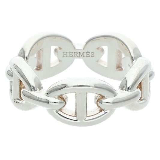 HERMES Chaine d'Ancre Enchainee PM Silver Ring Size ONE SIZE