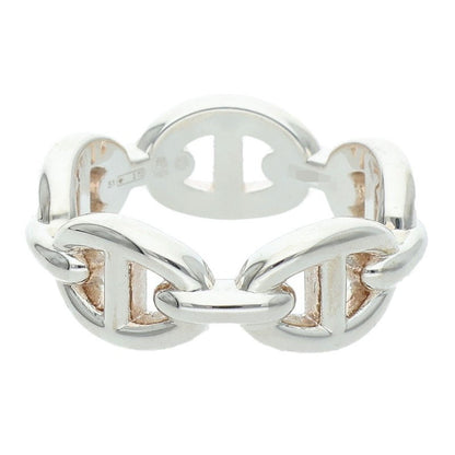 HERMES Chaine d'Ancre Enchainee PM Silver Ring Size ONE SIZE