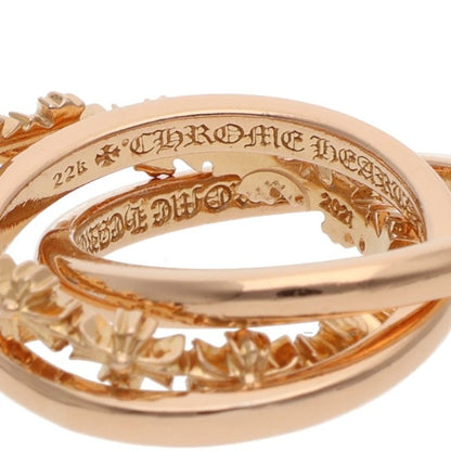 Chrome Hearts 22K Tiny E CH Plus Triple Ring Size JP 11.5