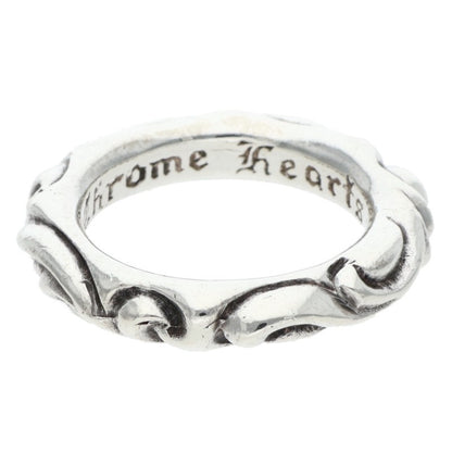 Chrome Hearts SCRL BAND Silver Ring Size ONE SIZE