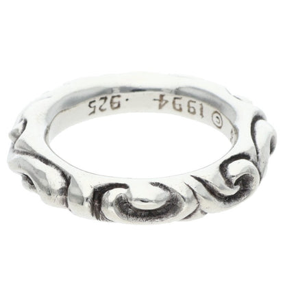 Chrome Hearts SCRL BAND Silver Ring Size ONE SIZE