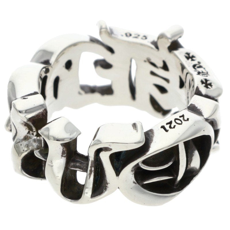 Chrome Hearts LARGE SCRIPT BAND Silver Ring Size ONE SIZE