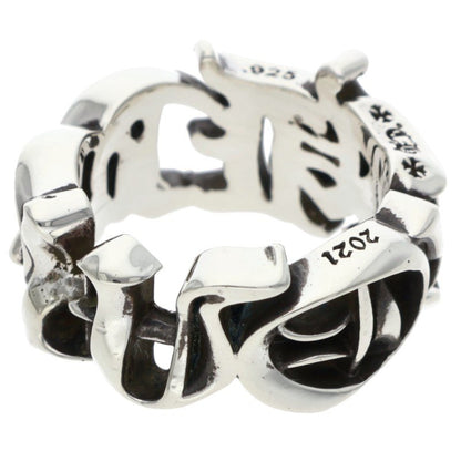 Chrome Hearts LARGE SCRIPT BAND Silver Ring Size ONE SIZE