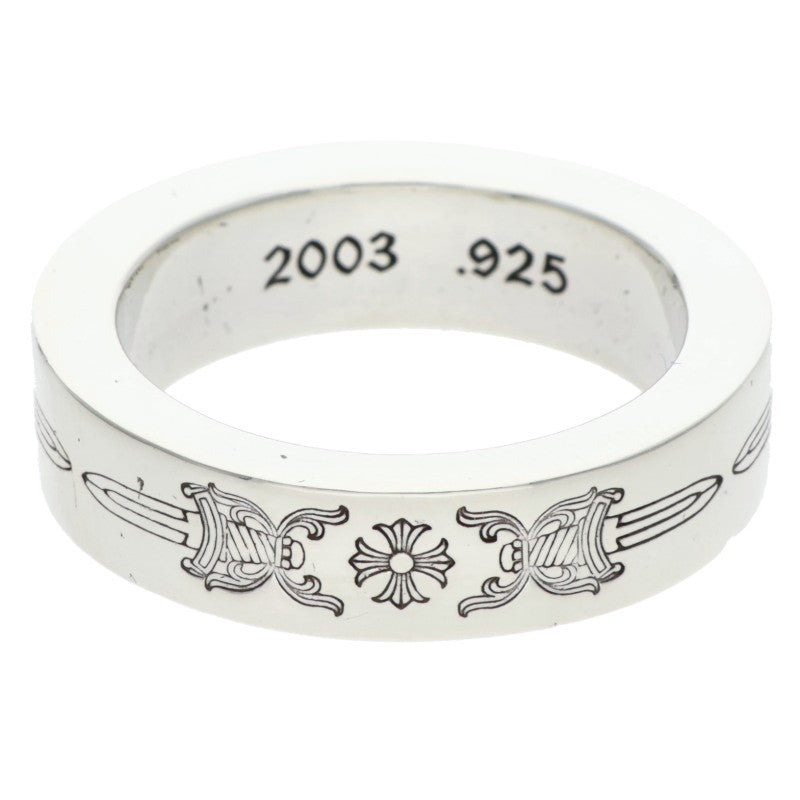 Chrome Hearts 6mm Spacer Dagger Silver Ring Size ONE SIZE