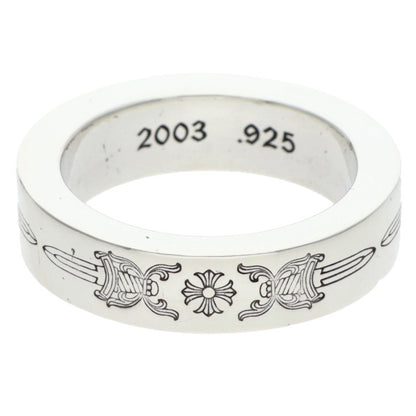 Chrome Hearts 6mm Spacer Dagger Silver Ring Size ONE SIZE