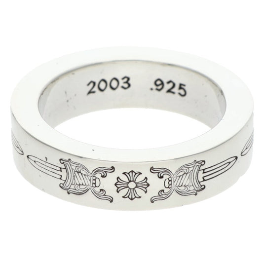 Chrome Hearts 6mm Spacer Dagger Silver Ring Size ONE SIZE