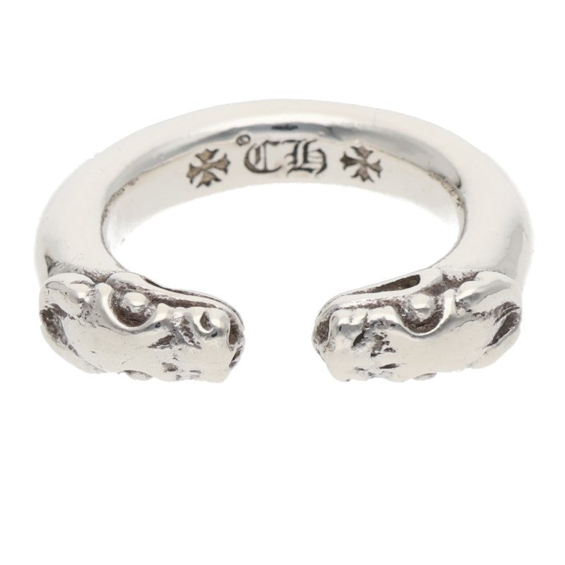Chrome Hearts DOUBLE DOG Silver Ring Size ONE SIZE