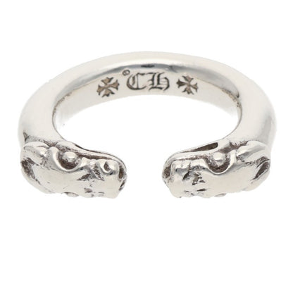 Chrome Hearts DOUBLE DOG Silver Ring Size ONE SIZE