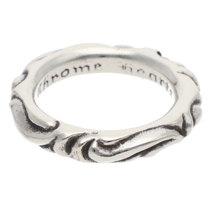 Chrome Hearts SCRL BAND 925 Silver Ring Size ONE SIZE