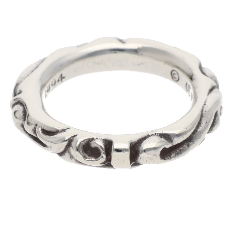 Chrome Hearts SCRL BAND 925 Silver Ring Size ONE SIZE