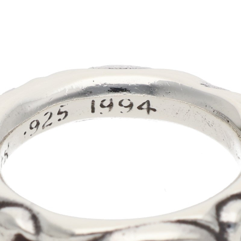Chrome Hearts SCRL BAND 925 Silver Ring Size ONE SIZE