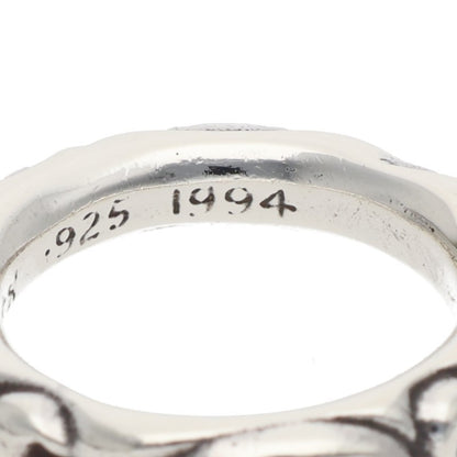 Chrome Hearts SCRL BAND 925 Silver Ring Size ONE SIZE