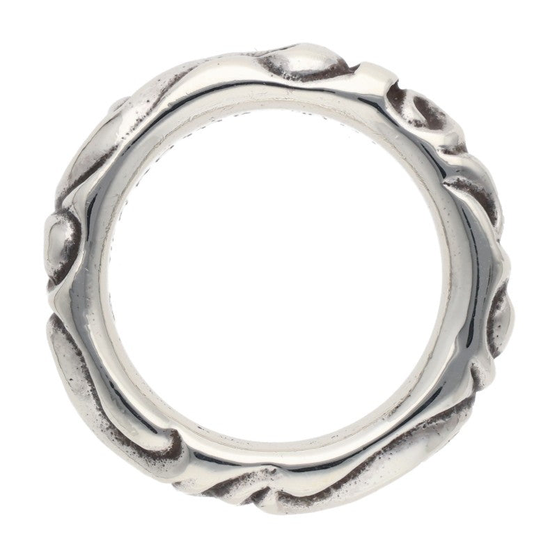 Chrome Hearts SCRL BAND 925 Silver Ring Size ONE SIZE