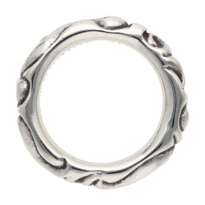 Chrome Hearts SCRL BAND 925 Silver Ring Size ONE SIZE