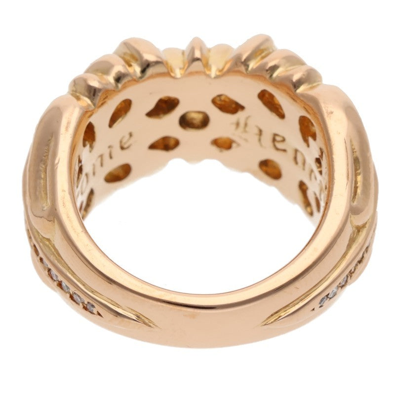 Chrome Hearts 22K K&T PAVE DIA Gold Ring Size ONE SIZE