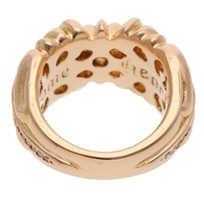Chrome Hearts 22K K&T PAVE DIA Gold Ring Size ONE SIZE