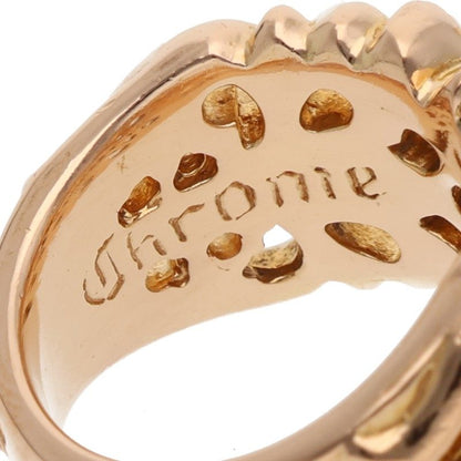 Chrome Hearts 22K K&T PAVE DIA Gold Ring Size ONE SIZE
