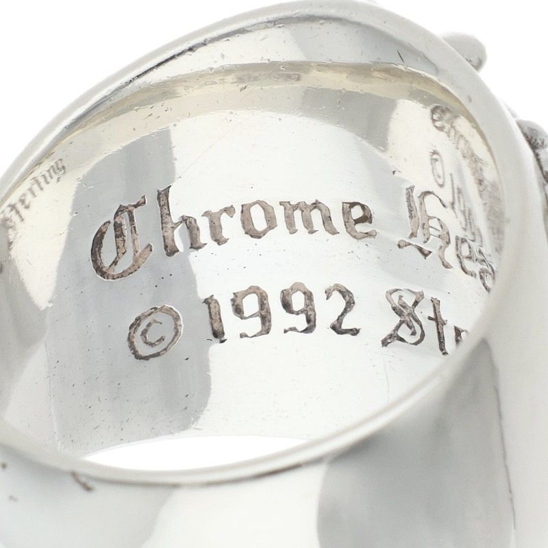 Chrome Hearts Keeper Sterling Silver Ring Size ONE SIZE