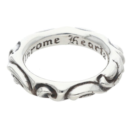 Chrome Hearts SCRL BAND Silver Ring Size ONE SIZE