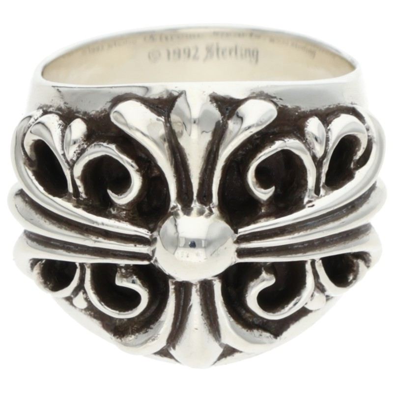 Chrome Hearts Keeper Sterling Silver Ring Size 17.5