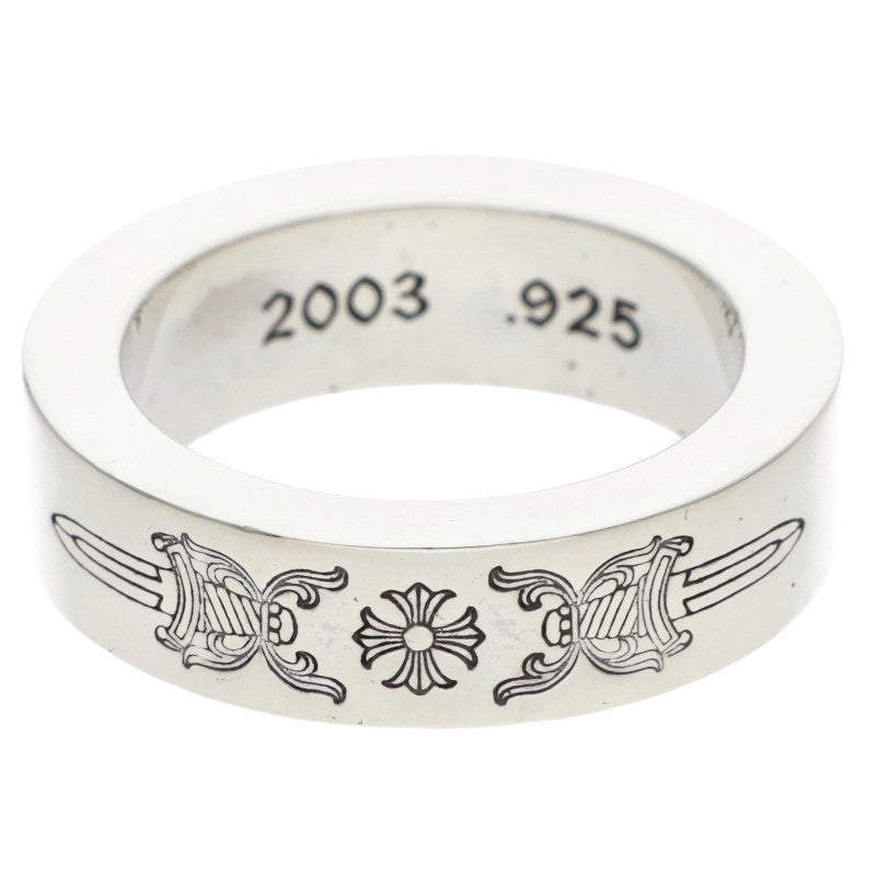 Chrome Hearts 6mm Spacer Dagger Silver Ring Size ONE SIZE