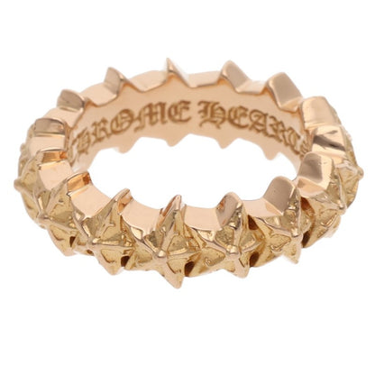 Chrome Hearts 22K TINY 5PT STAR BAND Gold Ring Size ONE SIZE