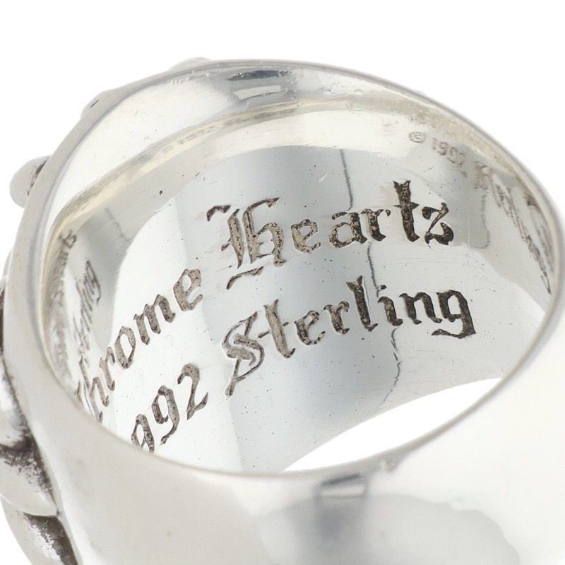 Chrome Hearts KEEPER Sterling Silver Ring Size ONE SIZE