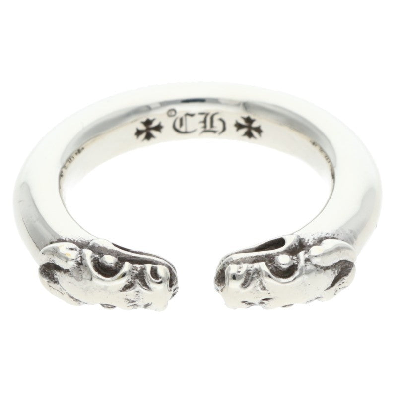 Chrome Hearts DOUBLE DOG Silver Ring Size ONE SIZE