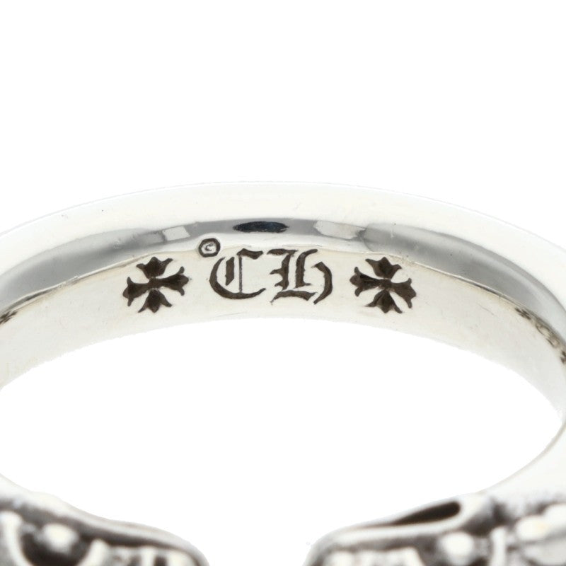 Chrome Hearts DOUBLE DOG Silver Ring Size ONE SIZE
