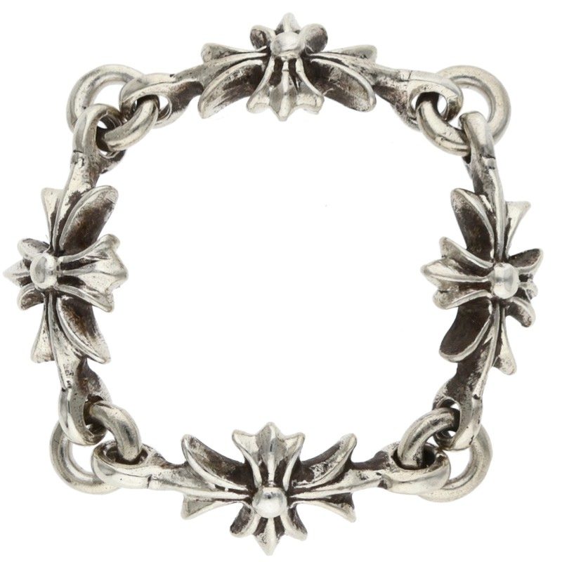 Chrome Hearts TNY E CH PLS Silver Ring Size 13.5