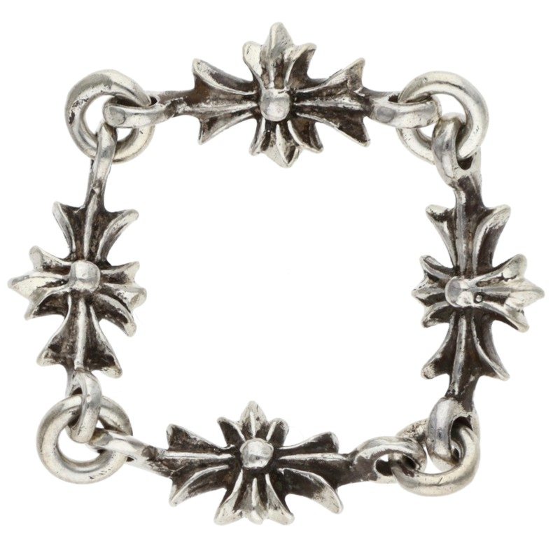 Chrome Hearts TNY E CH PLS Silver Ring Size 13.5