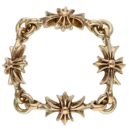 Chrome Hearts TNY E CH PLS 22K Gold Ring Size ONE SIZE