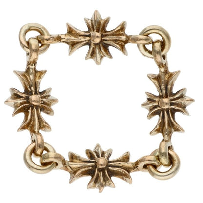 Chrome Hearts TNY E CH PLS 22K Gold Ring Size ONE SIZE
