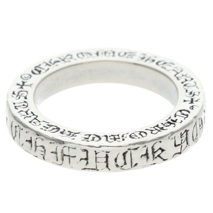 Chrome Hearts 3mm SPACER FUCKYOU Silver Ring Size 6.5