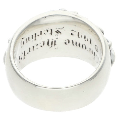 Chrome Hearts FLRL CRS 1 Diamond Silver Ring Size 18.5