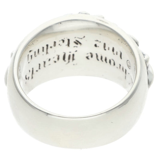 Chrome Hearts FLRL CRS 1 Diamond Silver Ring Size 18.5