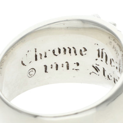 Chrome Hearts FLRL CRS 1 Diamond Silver Ring Size 18.5