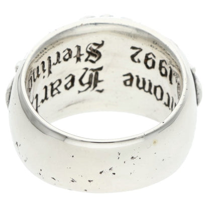 Chrome Hearts FLRL CRS Sterling Silver Ring Size ONE SIZE