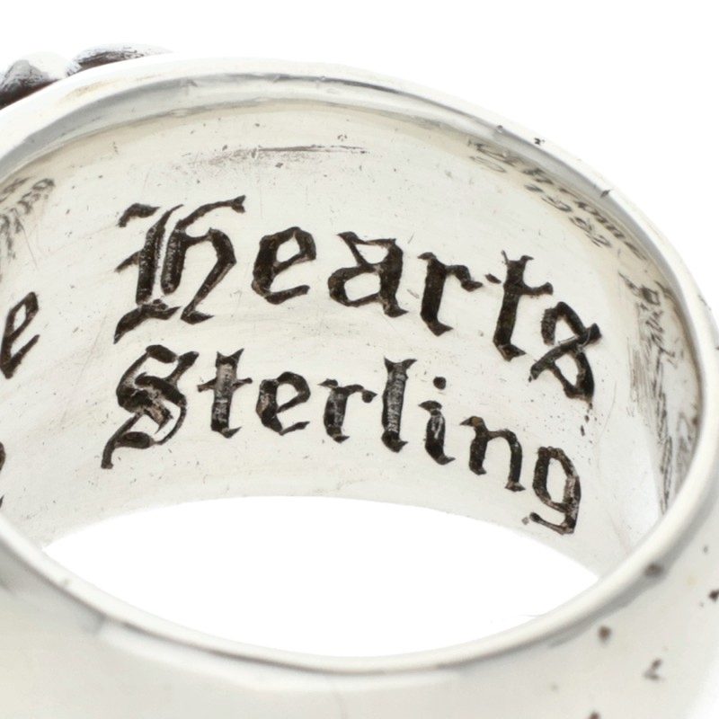 Chrome Hearts FLRL CRS Sterling Silver Ring Size ONE SIZE