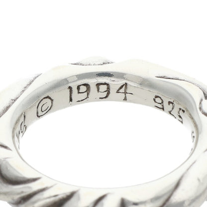 Chrome Hearts SCRL BAND Silver Ring Size ONE SIZE