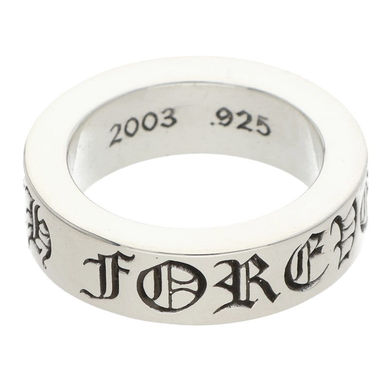 Chrome Hearts 6mm SPACER FOREVER Silver Ring Size 7.5