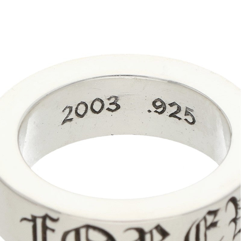 Chrome Hearts 6mm SPACER FOREVER Silver Ring Size 7.5